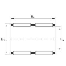 滾針及保持架組件 K24X30X31-ZW, 根據(jù) DIN 5405-1/ ISO 3030 標(biāo)準(zhǔn)，雙列