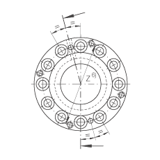 滾針/推力圓柱滾子軸承 ZARF45130-TV, 雙列，用于絲杠安裝