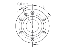 推力角接觸球軸承 ZKLF1762-2RS, 雙向，螺釘安裝，兩側(cè)唇密封