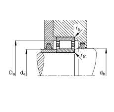 圓柱滾子軸承 NU330-E-M1, 根據(jù) DIN 5412-1 標(biāo)準(zhǔn)的主要尺寸, 非定位軸承, 可分離, 帶保持架