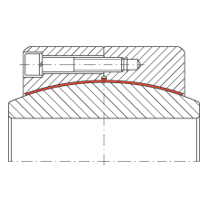 大的關(guān)節(jié)軸承 GE670-DW, 根據(jù) DIN ISO 12 240-1 標(biāo)準(zhǔn)，免維護(hù)