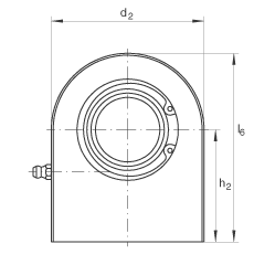 液壓桿端軸承 GF70-DO, 根據(jù) DIN ISO 12 240-4 標(biāo)準(zhǔn)，帶焊接面，需維護(hù)