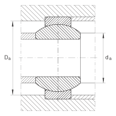 關節(jié)軸承 GE10-FO, 根據 DIN ISO 12 240-1 標準，需維護