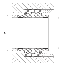 關(guān)節(jié)軸承 GE160-LO, 根據(jù) DIN ISO 12 240-1 標準，需維護